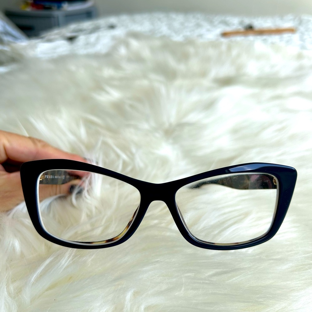 Prada VPR 15x 530 15 05C-101 140 navy Blue and tortoise eye glasses